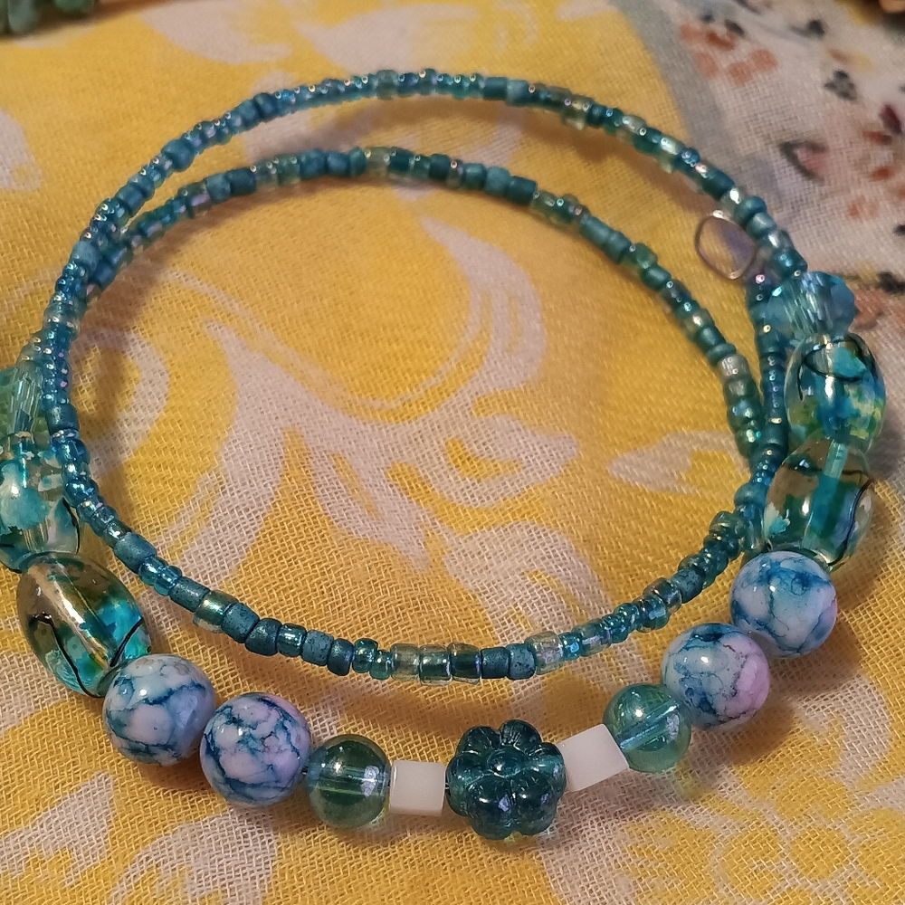 Triple layer GLASS MEMORY BRACELET